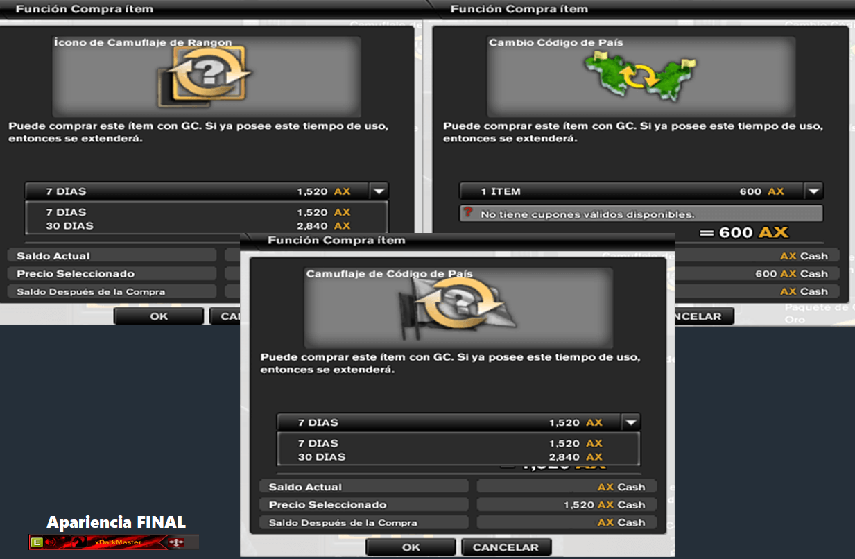 Camuflaje rango, Codigo de pais, Camuflaje pais.png